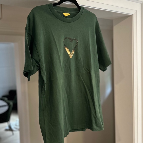 Men's GOLF WANG Green Matchstick Heart T-shirt - Size XL - Picture 3 of 11
